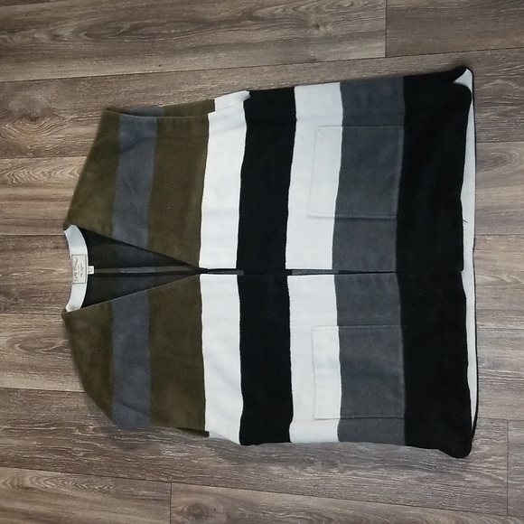 Lucky Brand Boho Striped Blanket Poncho - Picture 3 of 9